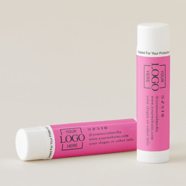 Custom Logo Personalized Business Promotional Lip Balm (Front)