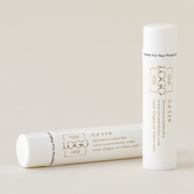 Custom Logo Personalized Business Promotional Lip Balm (Front)