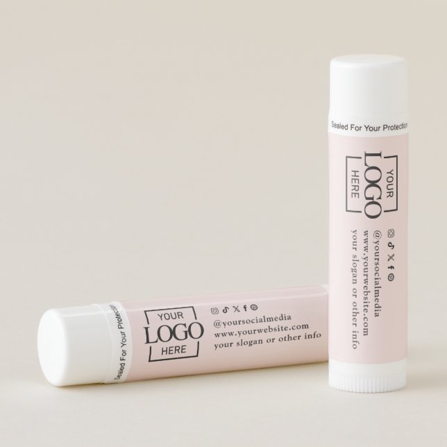 Custom Logo Personalized Business Promotional Lip Balm (Front)