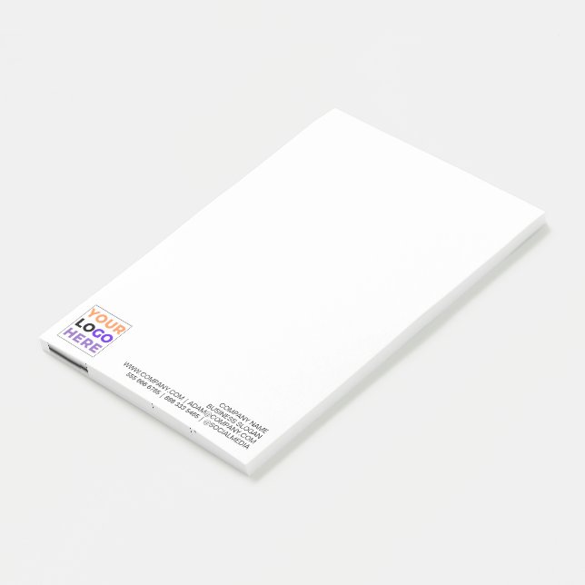 (Custom Logo) Personalized Promotional Company  Post-it Notes (Angled)