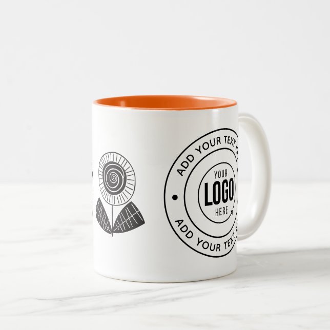 Custom Logo & Personalized Text Mug – Perfect Gift (Front Right)