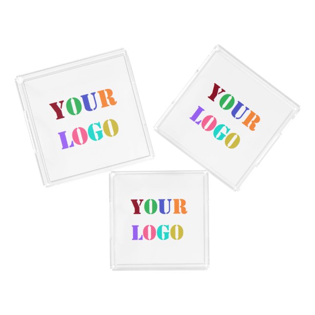 Custom Logo Photo Acrylic Tray Promotional Company (Set)