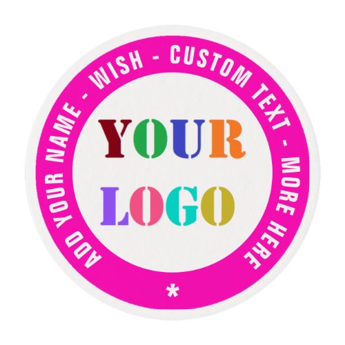 Custom Logo Photo and Color Edible Frosting Rounds