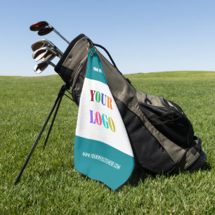 Custom Logo Photo and Text Golf Towel Your Colors