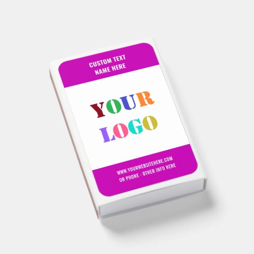 Custom Logo Photo and Text Personalized Matchboxes