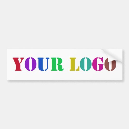 Custom Logo Photo Business Bumper Sticker