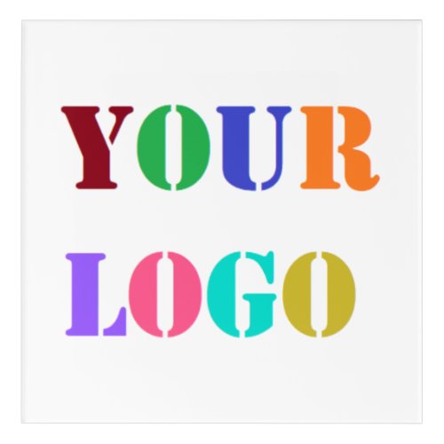 Custom Logo Photo Business Promotion Acrylic Print