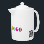 Custom Logo Photo Business Promotional Teapot<br><div class="desc">Custom Logo Your Business Promotional Personalized Gift - Make Unique Your Own Design - Add Your Logo / Image / Text / more - Resize and move or remove and add elements / image with customization tool. Choose / add your favorite background / text colors ! Good Luck - Be...</div>