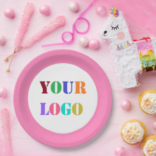 Custom Logo Photo Colors Paper Plates Promotional