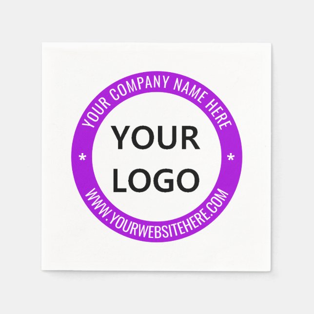 Custom Logo Photo Colors Your Promorional Napkins (Front)