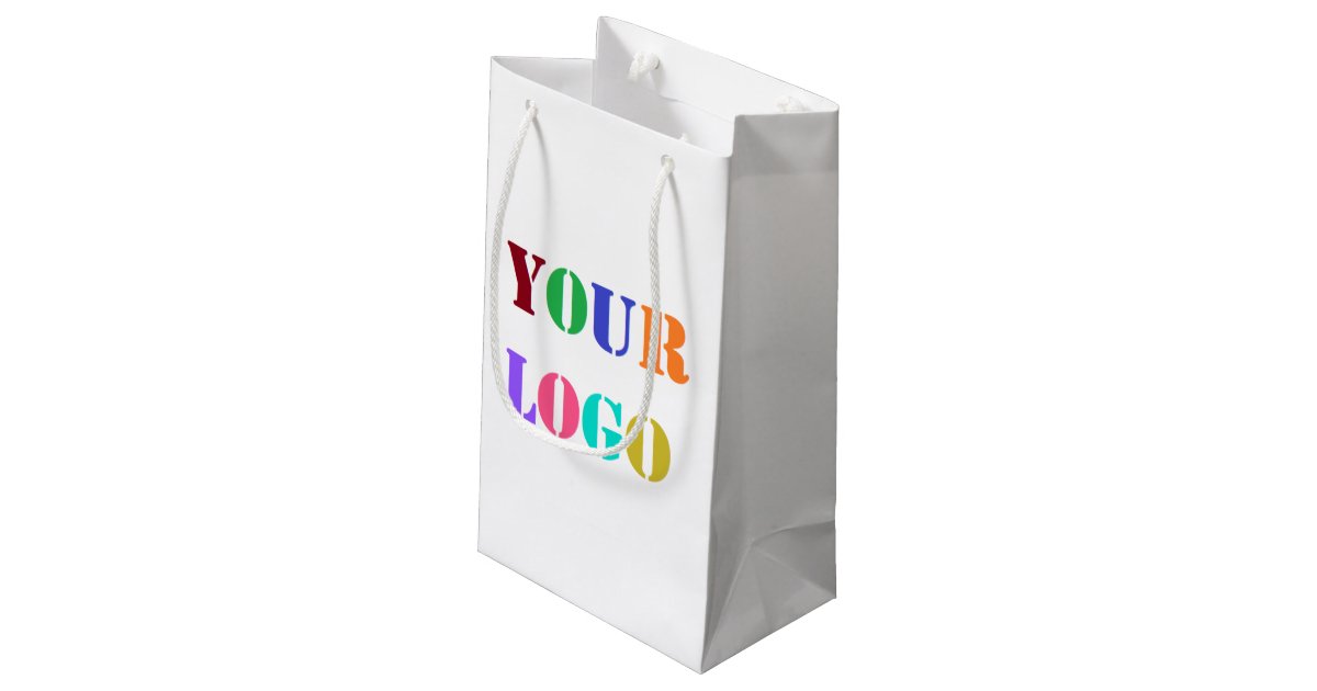 Custom Logo Photo Gift Bag Business Promotional Zazzle