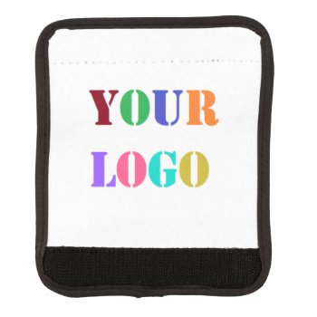 Custom Logo Photo Luggage Handle Wrap Your Colors by Migned at Zazzle