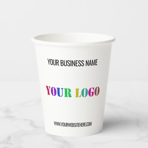 Custom Logo Photo Name Website _ Promotional Paper Cups