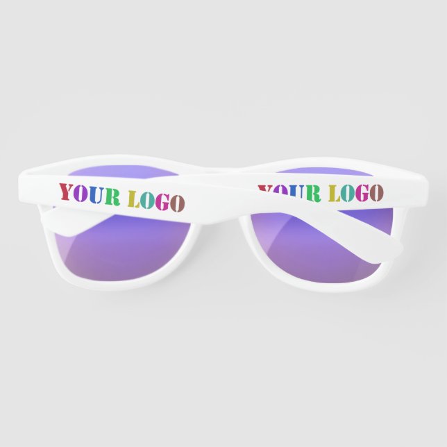 Custom Logo Photo or Text Sunglasses Promotional (Back)