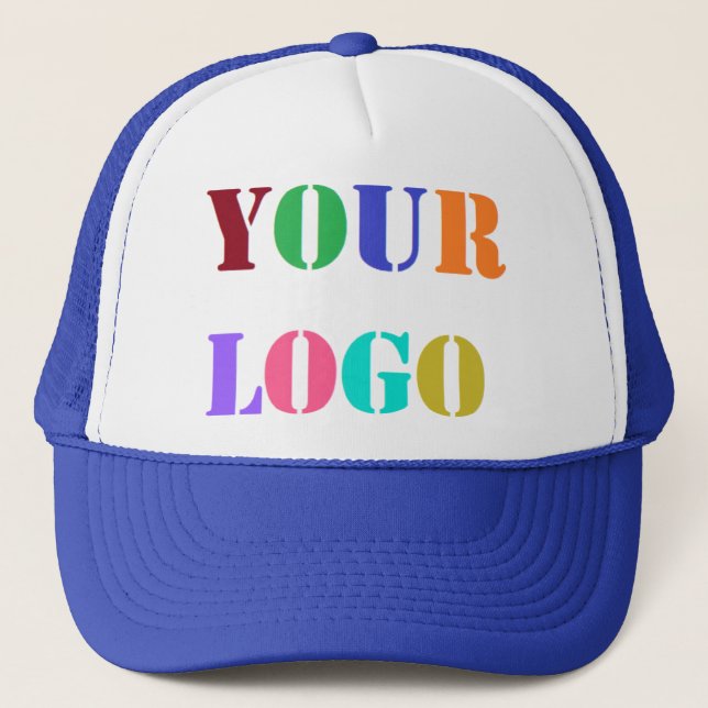 Custom Logo Photo Promotional Business Trucker Hat (Front)