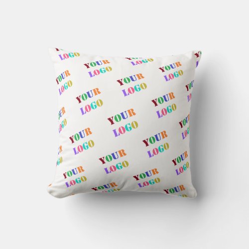 Custom Logo Photo Promotional Personalized Modern  Throw Pillow