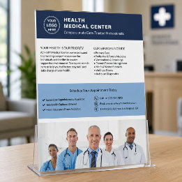 Custom Logo Photo QR Healthcare Clinic Doctor Flyer