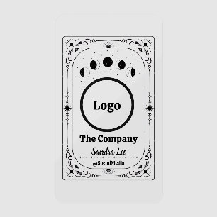 Custom Logo Photo Tarot Brand Marketing Referral Clear Business Cards