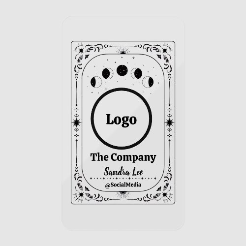 Custom Logo Photo Tarot Brand Marketing Referral Clear Business Cards