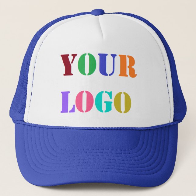 Custom Logo Photo Trucker Hat Promotional Business (Front)