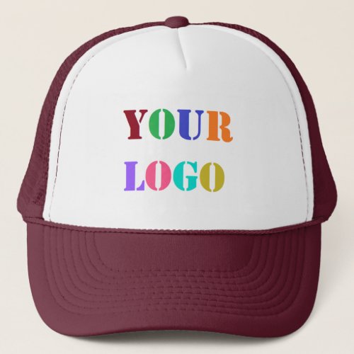 Custom Logo Photo Trucker Hat Promotional Business