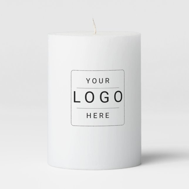 Custom Logo Pillar Candle (Front)
