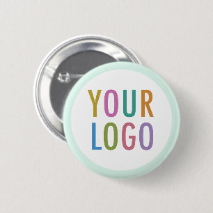 Custom Logo Pin Back Button Round Badge No Minimum