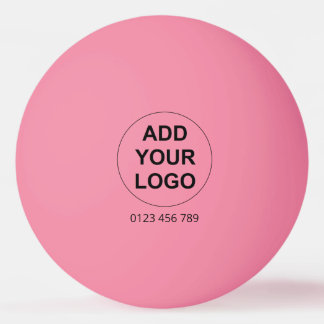 Custom Logo Ping Pong Ball - Pink