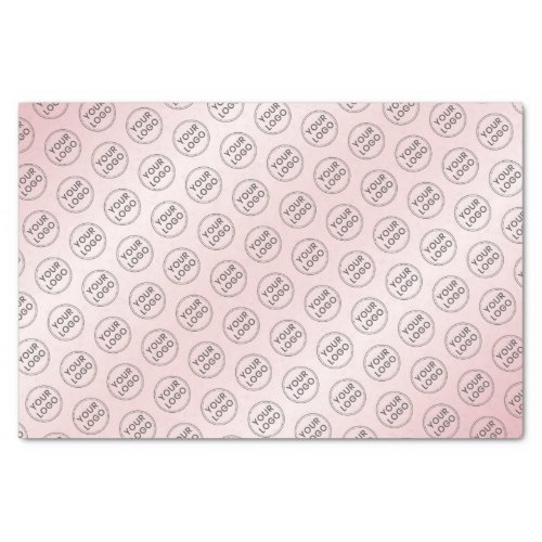 Custom logo pink tissue paper business packaging