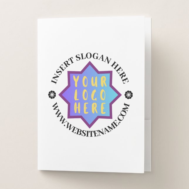 Custom Logo Pocket Folder (Front)