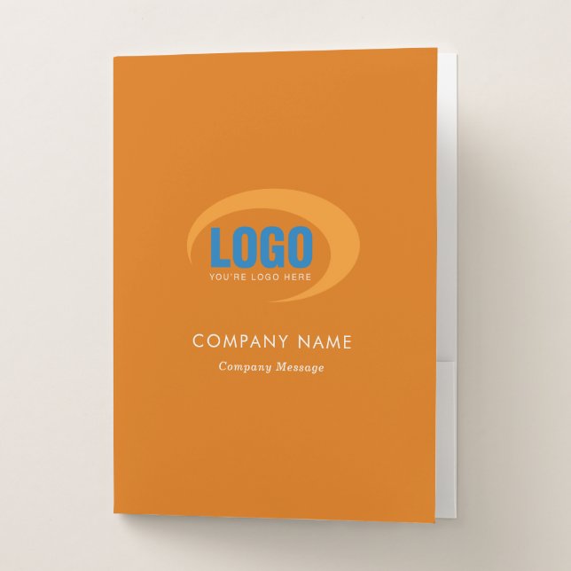 Custom Logo Pocket Folder (Front)