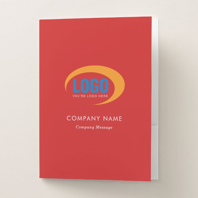 Custom Logo Pocket Folder (Front)