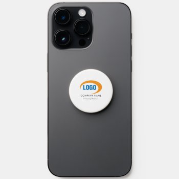 Custom Logo Popsocket by businessessentials at Zazzle