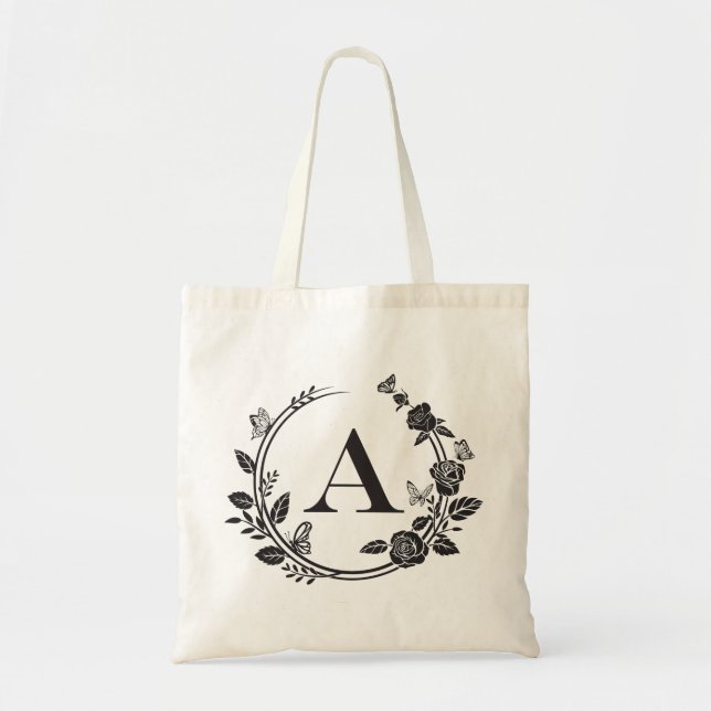 Custom logo print cotton canvas shopping tote bag (Front)