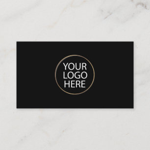 Custom Logo professional black Business Card