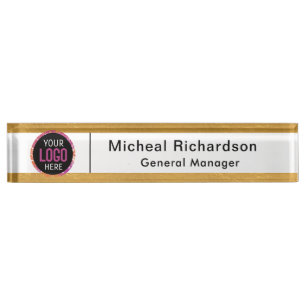 Custom Logo Professional Desk Desk Name Plate