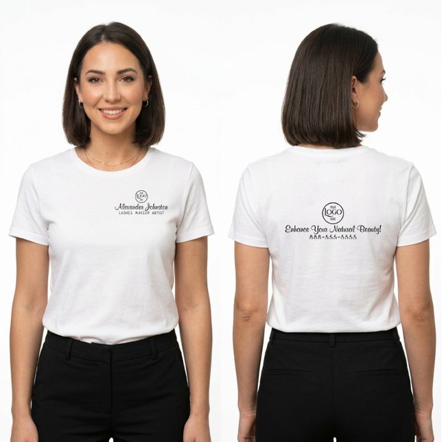 Custom Logo Professional Lash Makeup Artist T-Shirt (Custom Logo Professional Lash Makeup Artist T-Shirt)