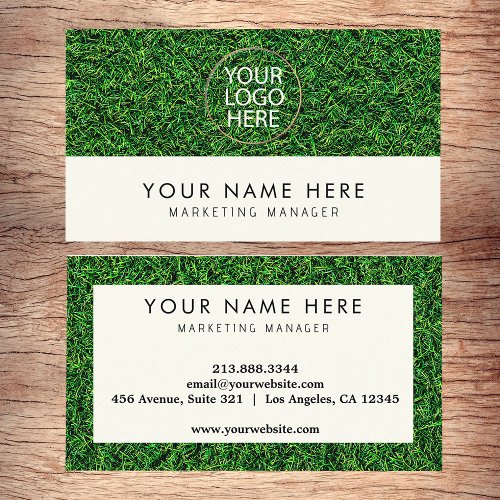 Custom Logo  professional Lawn Care Landscaping   Business Card