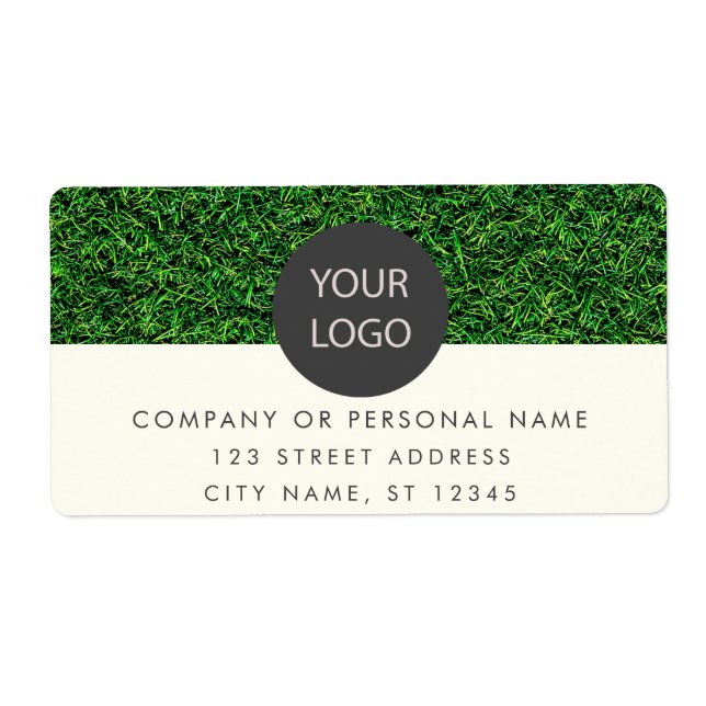 Custom Logo | professional Lawn Care Landscaping   Label (Front)