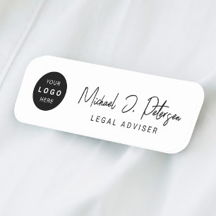 Custom logo professional magnetic or pin plastic name tag