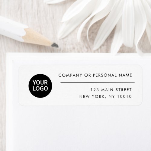 Custom Logo Professional Return Address Label