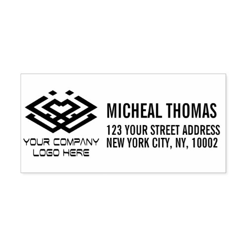 Custom logo Professional Return Address Rubber Stamp