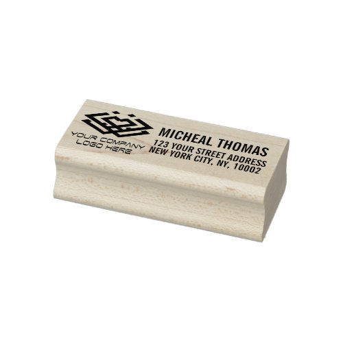 Custom logo Professional Return Address Rubber Stamp