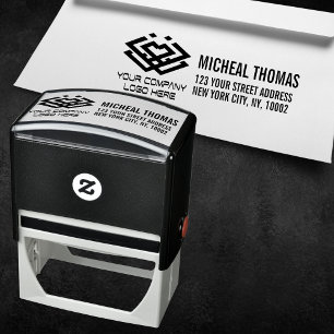 Custom logo Professional Return Address Self-inkin Self-inking Stamp