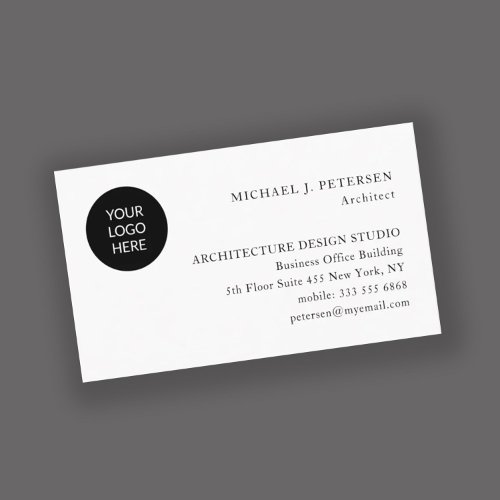 Custom logo professional simple minimalist  business card