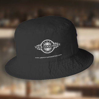 Custom Logo Promotional Black Bucket Hat