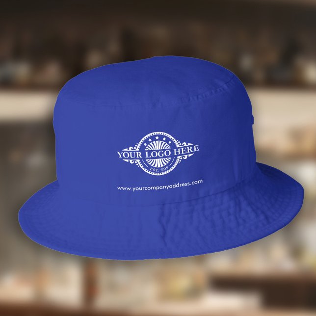 Custom Logo Promotional Blue Bucket Hat (Creator Uploaded)