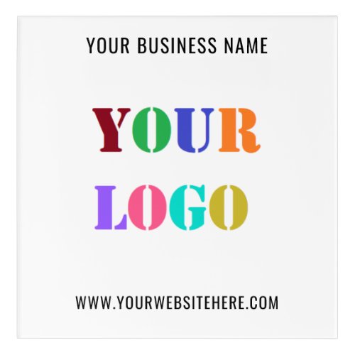 Custom Logo Promotional Business Acrylic Print