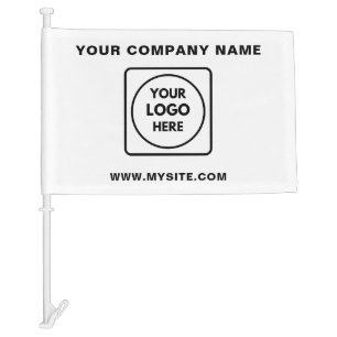 Custom Logo Promotional Business Branding Car Flag