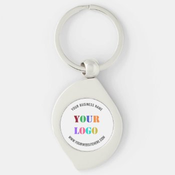 Custom Logo Promotional Business Keychain Gift by Migned at Zazzle